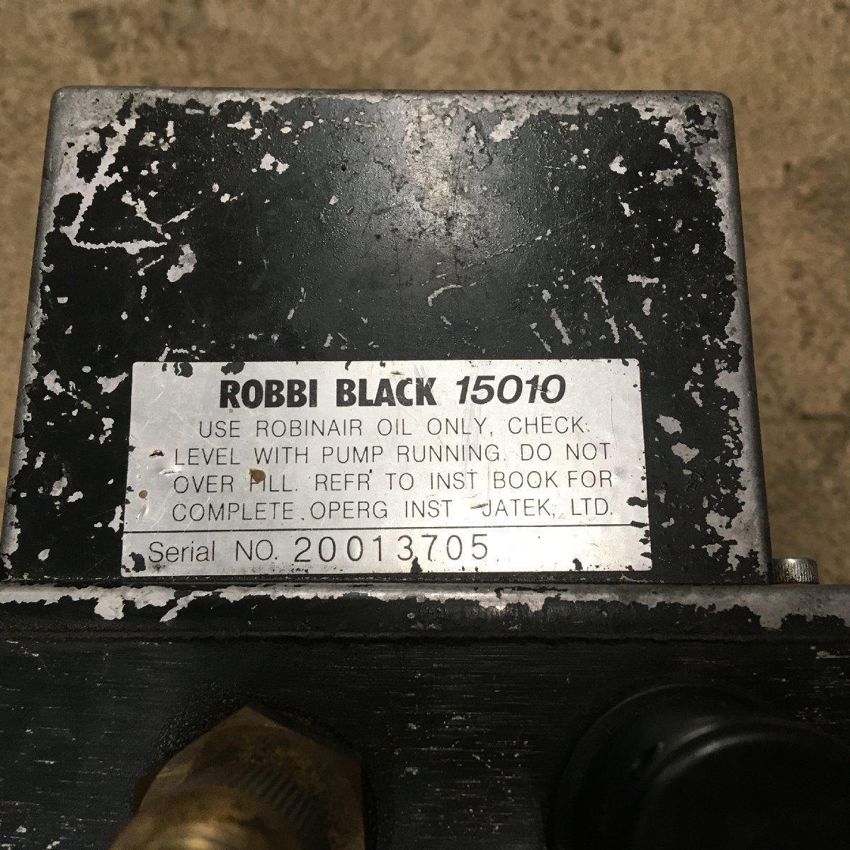 【中古品】★ROBINAIR(ロビネア) 真空ポンプ SP-KRF ITIMJP2J0734_画像5