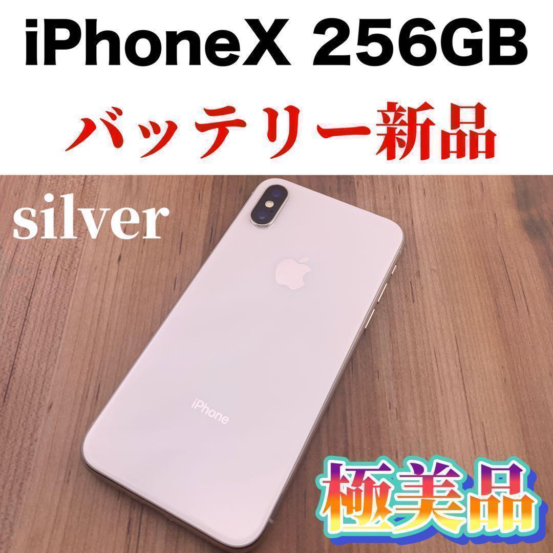 33 iPhone X Silver 256 GB SIMフリー-