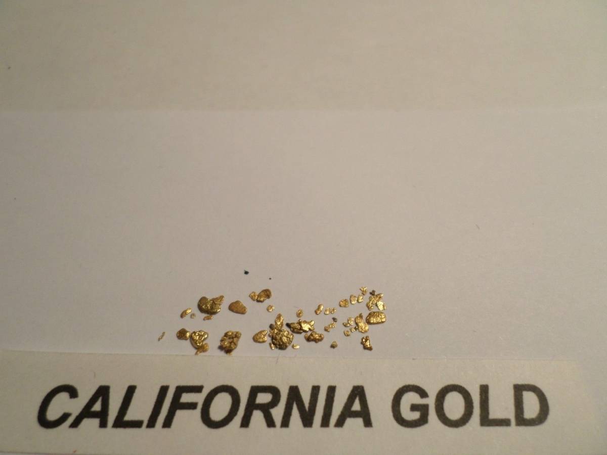 金ナゲットカリフォルニア鉱脈金塊ゴールド粒0.253g