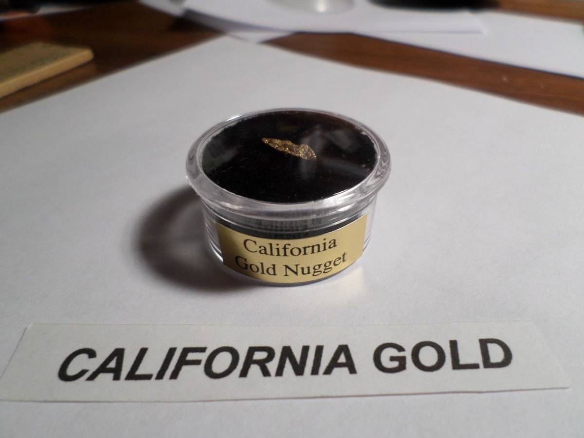 金ナゲットカリフォルニア鉱脈金塊ゴールド粒0.294g