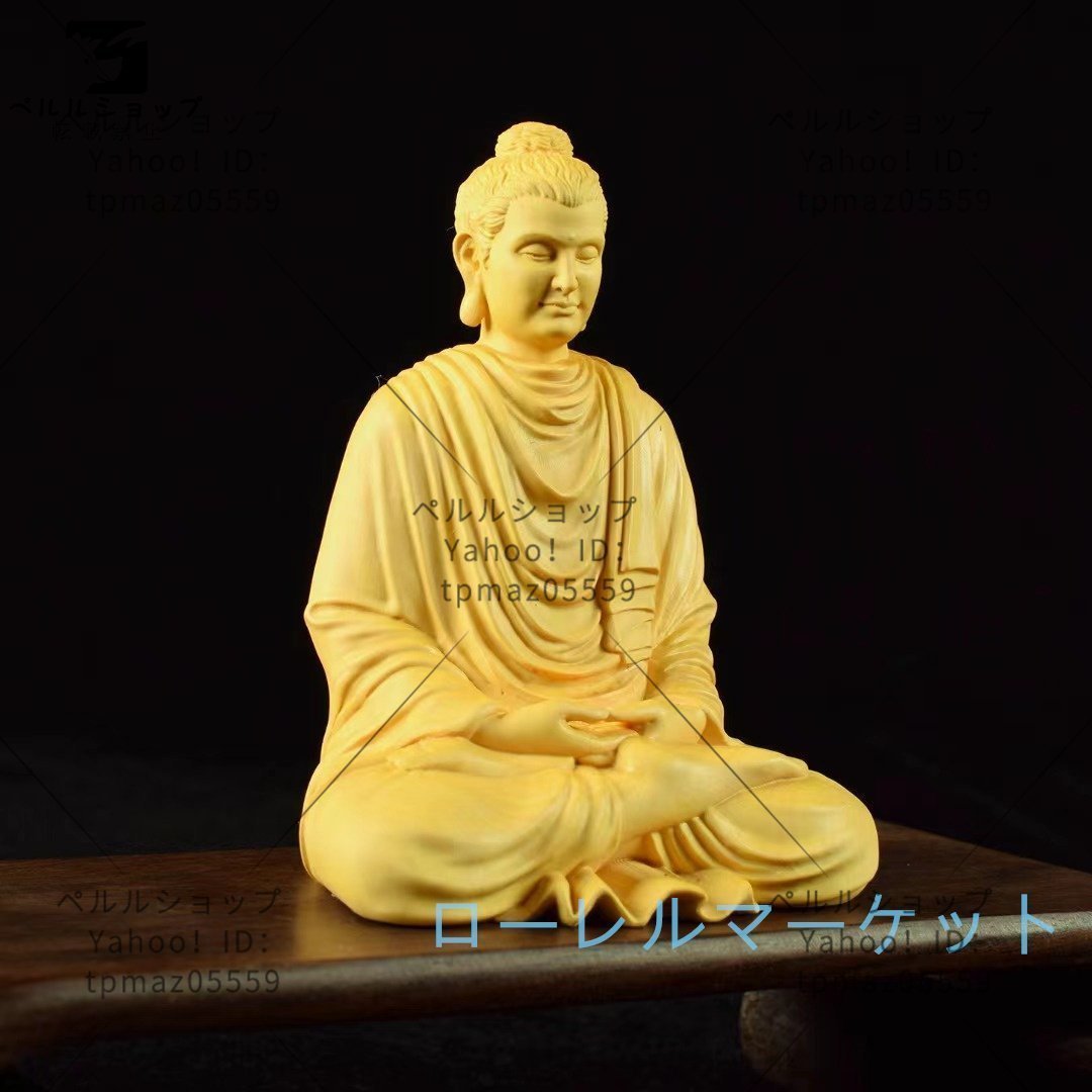 極上品 阿弥陀如来 阿弥陀仏 仏教工芸品 釈迦牟尼 置物 木彫仏像 精密