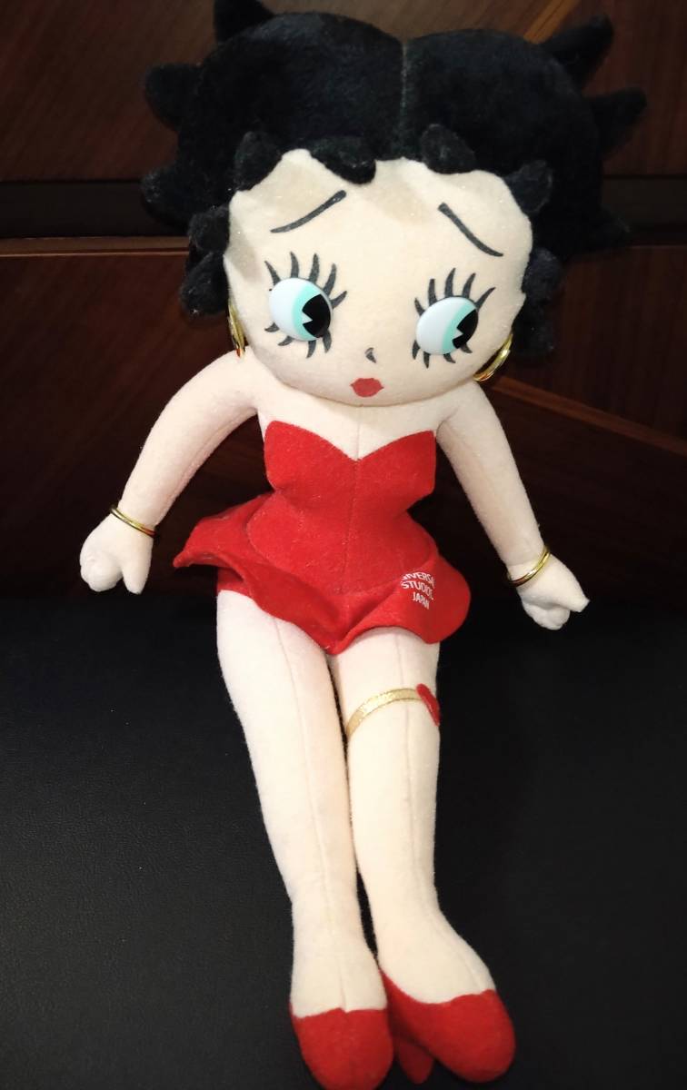 美品 ベティちゃん ベティ・ブープ Betty Boop 限定品 ぬいぐるみ USJ 送料無料 即決価格 ユニバーサルスタジオジャパン 限定品 希少 レア_画像1