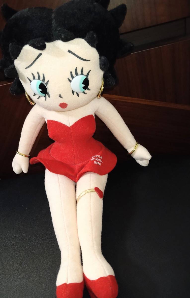 美品 ベティちゃん ベティ・ブープ Betty Boop 限定品 ぬいぐるみ USJ 送料無料 即決価格 ユニバーサルスタジオジャパン 限定品 希少 レア_画像2