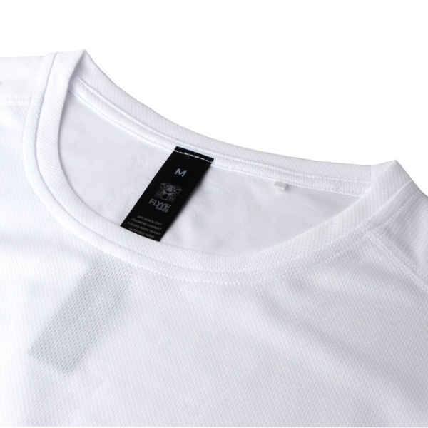 FLYYE HOOO SPT QUICK-DRY TRAINING COMBAT Tシャツ ラウンドネック/半袖 ホワイト Sサイズ_画像2