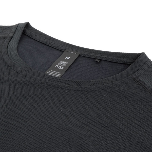 FLYYE HOOO SPT QUICK-DRY TRAINING COMBAT Tシャツ ラウンドネック/長袖 ブラック XSサイズ_画像2