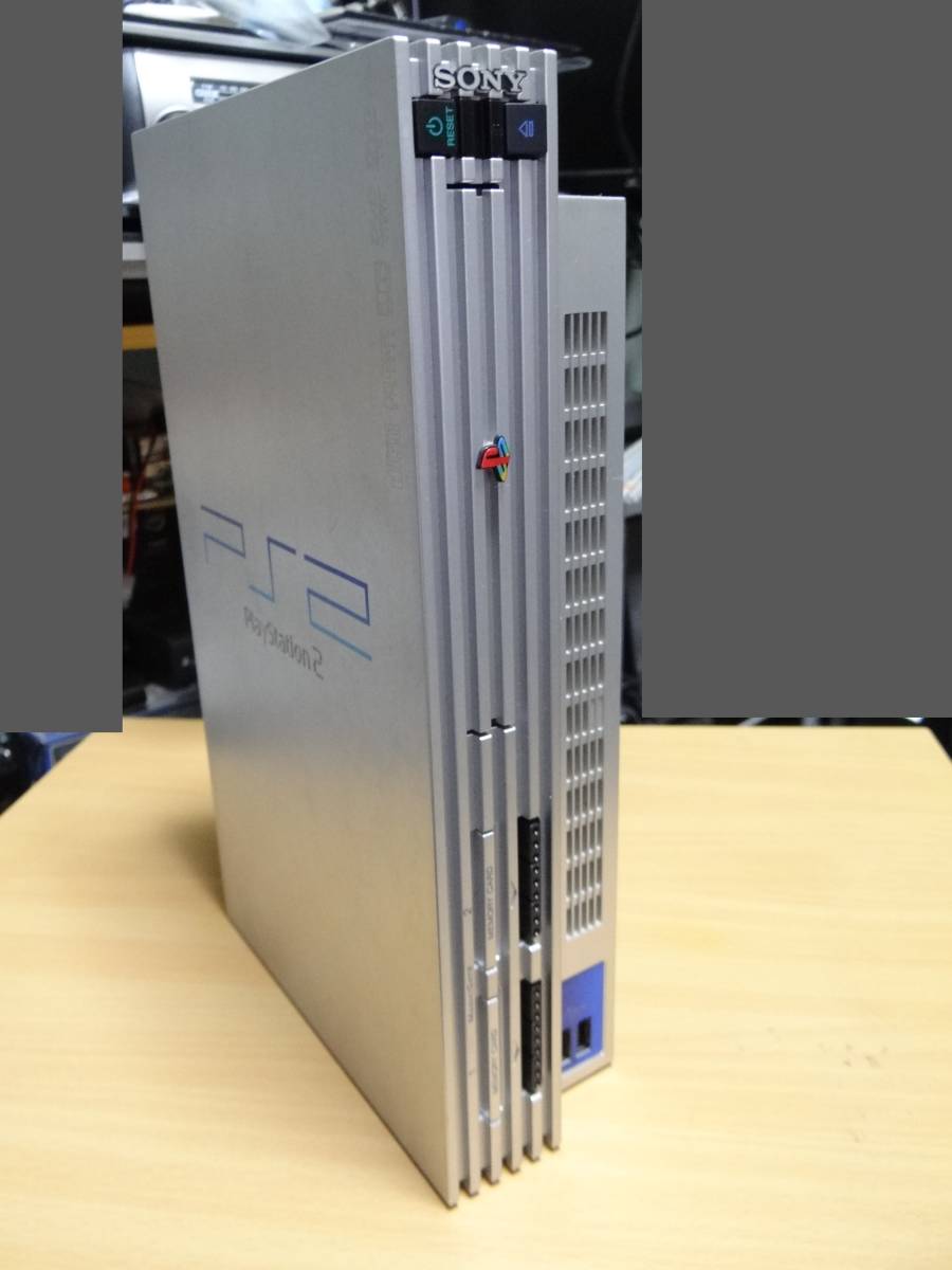 ソニー PS2 SCPH-50000 サテンシルバー DVDリモコン 縦置きスタンド付 プレイステーション2 PlayStation2 SONY SCPH-10420 SCPH-10040S_画像3