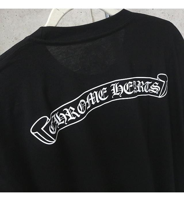 銀座店 クロムハーツ 新品 スクロールラベル Tシャツ 半袖 メンズ size:XL 黒_画像3