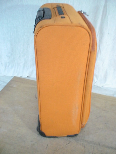 3972　MC53　オレンジ　鍵付　スーツケース　キャリケース　旅行用　ビジネストラベルバック_画像4