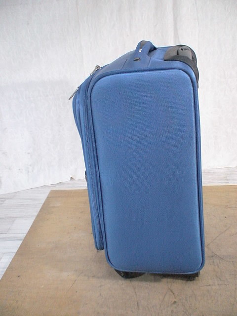 4223 送料無料！ p.u.n 青 スーツケース キャリケース 旅行用 ビジネストラベルバックの画像2