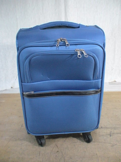4223 送料無料！ p.u.n 青 スーツケース キャリケース 旅行用 ビジネストラベルバックの画像1
