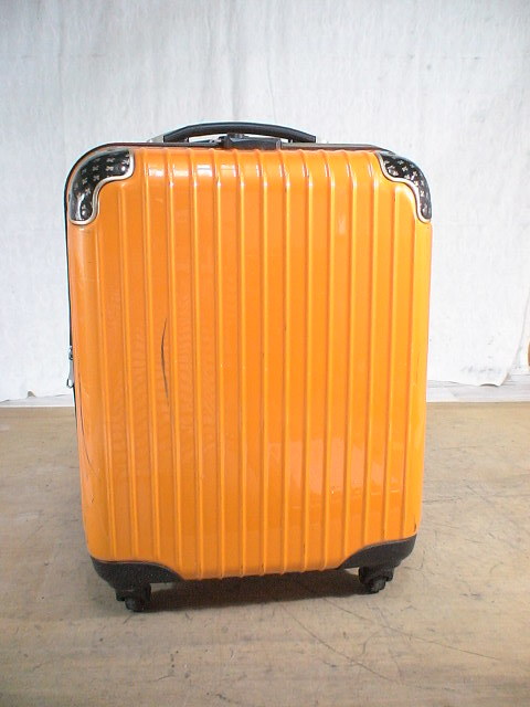 4249　送料無料！　オレンジ　TSAロック付　スーツケース　キャリケース　旅行用　ビジネストラベルバック_画像1