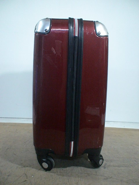 4302　赤　TSAロック付　鍵付　スーツケース　キャリケース　旅行用　ビジネストラベルバック_画像4