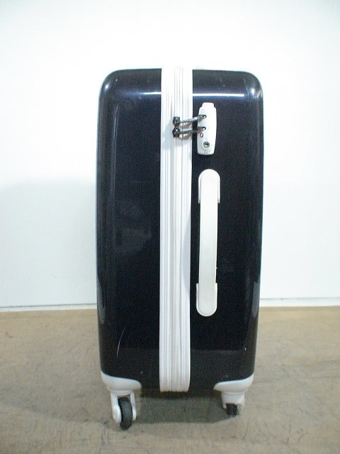 4560　紺　TSAロック付　スーツケース　キャリケース　旅行用　ビジネストラベルバック_画像2