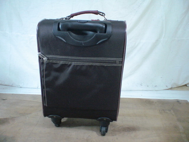 3886　ATSUKI ONISHI　茶　鍵付　スーツケース　キャリケース　旅行用　ビジネストラベルバック_画像3