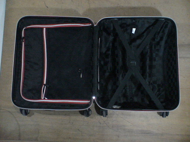 4302　赤　TSAロック付　鍵付　スーツケース　キャリケース　旅行用　ビジネストラベルバック_画像7