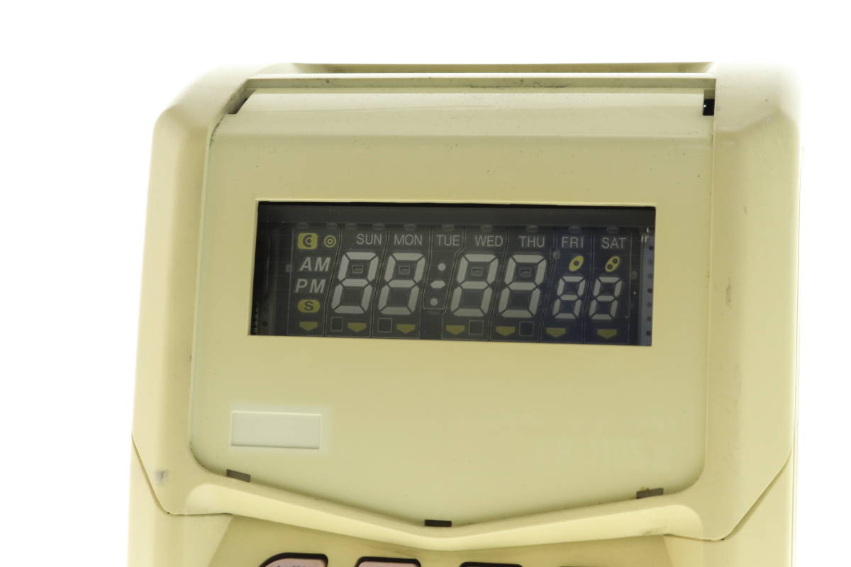 VMPD5-101-12 MAX マックス株式会社 タイムレコーダー ER-110SⅢ タイムカード ELECTRONIC TIME RECORDER 通電確認済み ジャンク_画像6