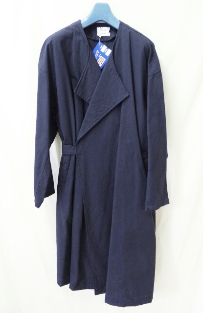 YARMO ヤーモ　新品未使用　WIDE WRAP COAT DK NAVY