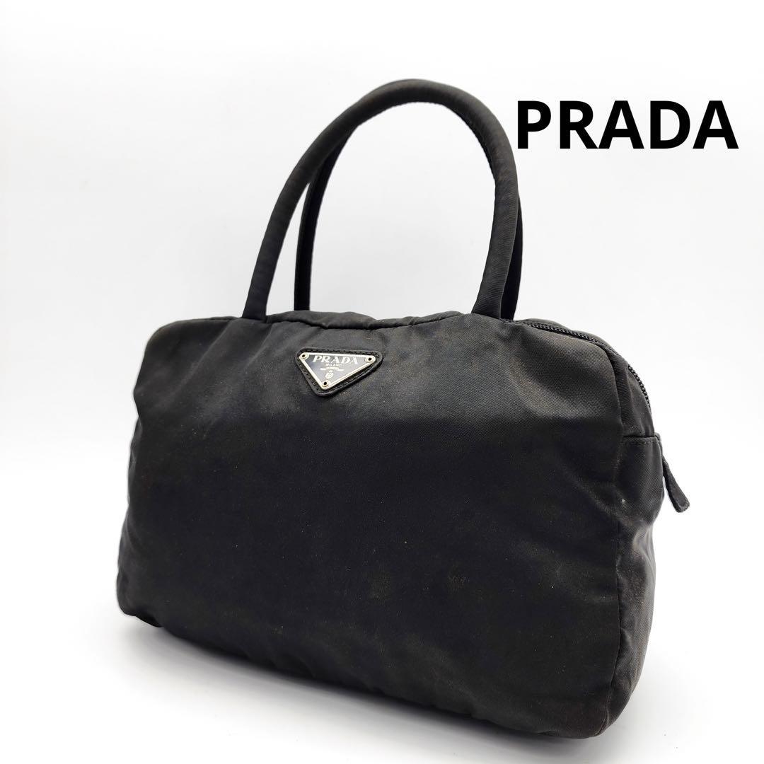 PRADA 三角ロゴ トートバッグ ハンドバッグ ナイ... | www.keesypelaar