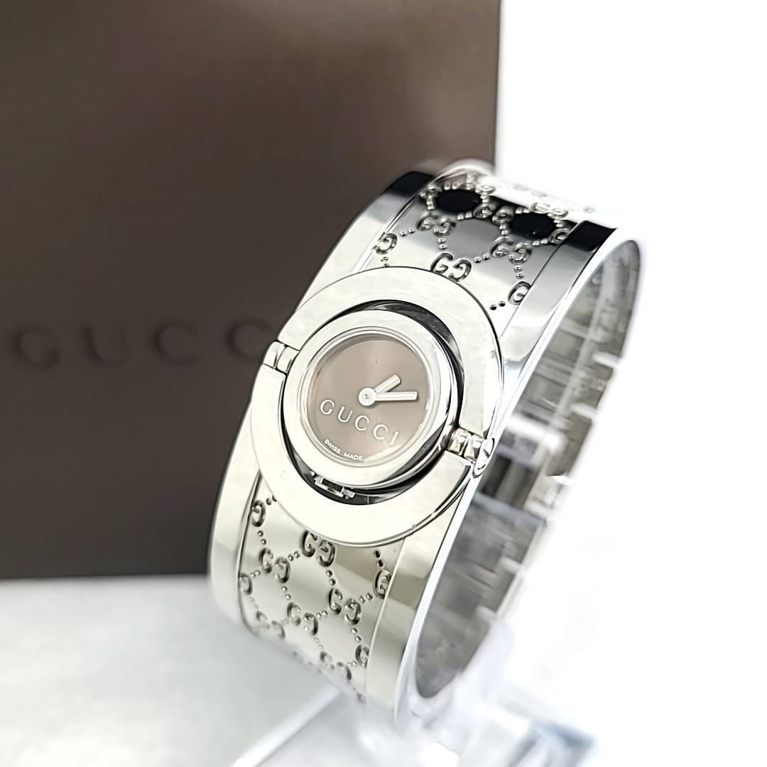 ほぼ新品】GUCCI グッチ 保/箱付 QZ 112/YA112501 トワール ブレス