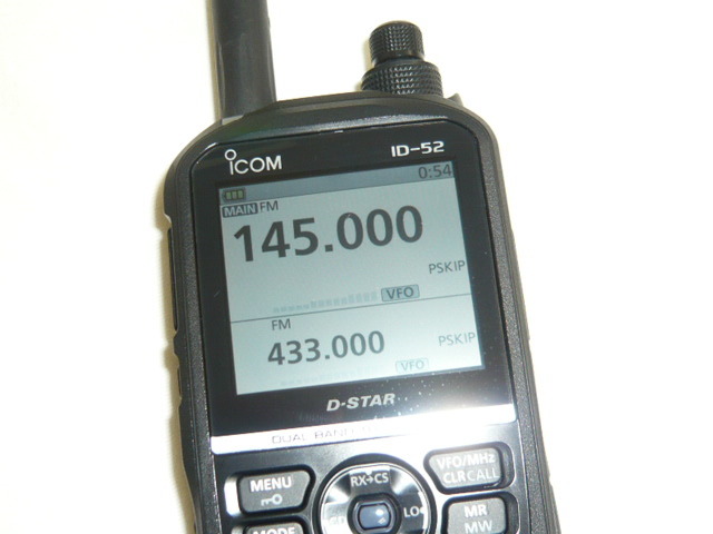 即決有り《保証書付き》アイコム　ID-52 エアバンド　受診拡張済み　144/430mhz　デュアルバンドトランシーバー D-STAR GPS内蔵　_画像4