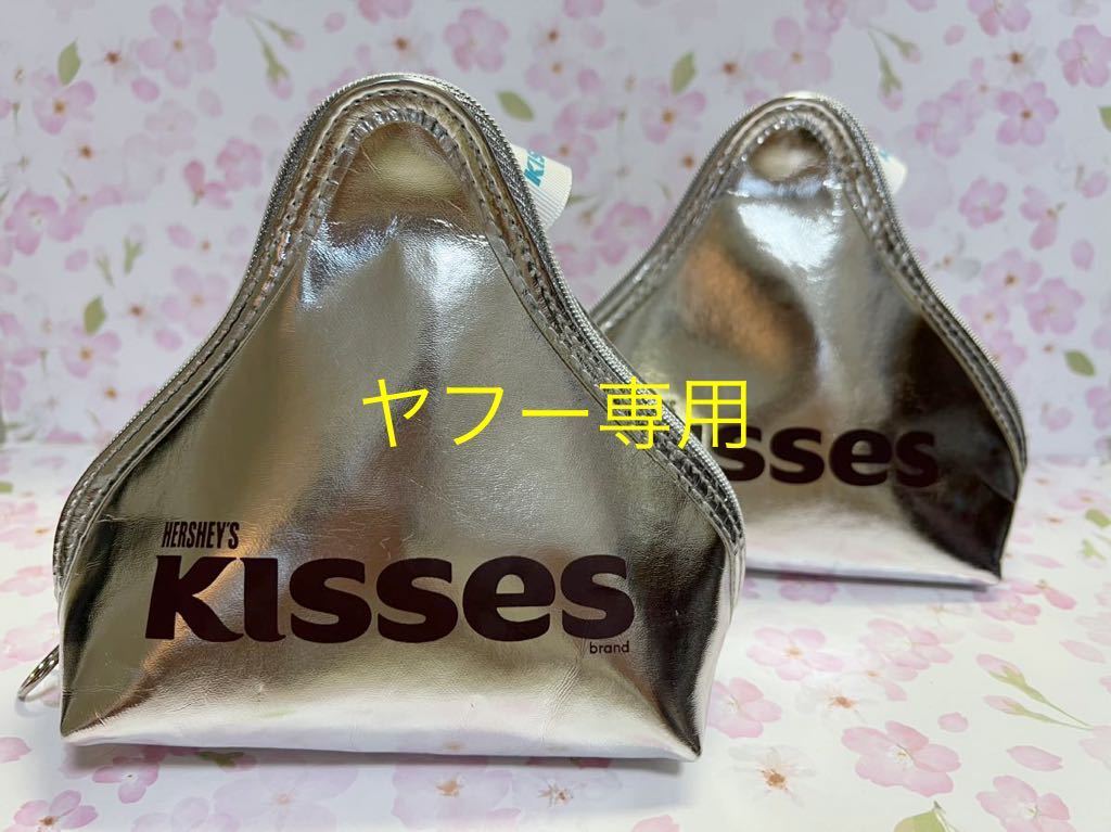 未使用　コスメポーチ　2個　kisses etude house コラボ　エチュードハウス　キスチョコ　ハーシーズ　ノベルティ_画像1