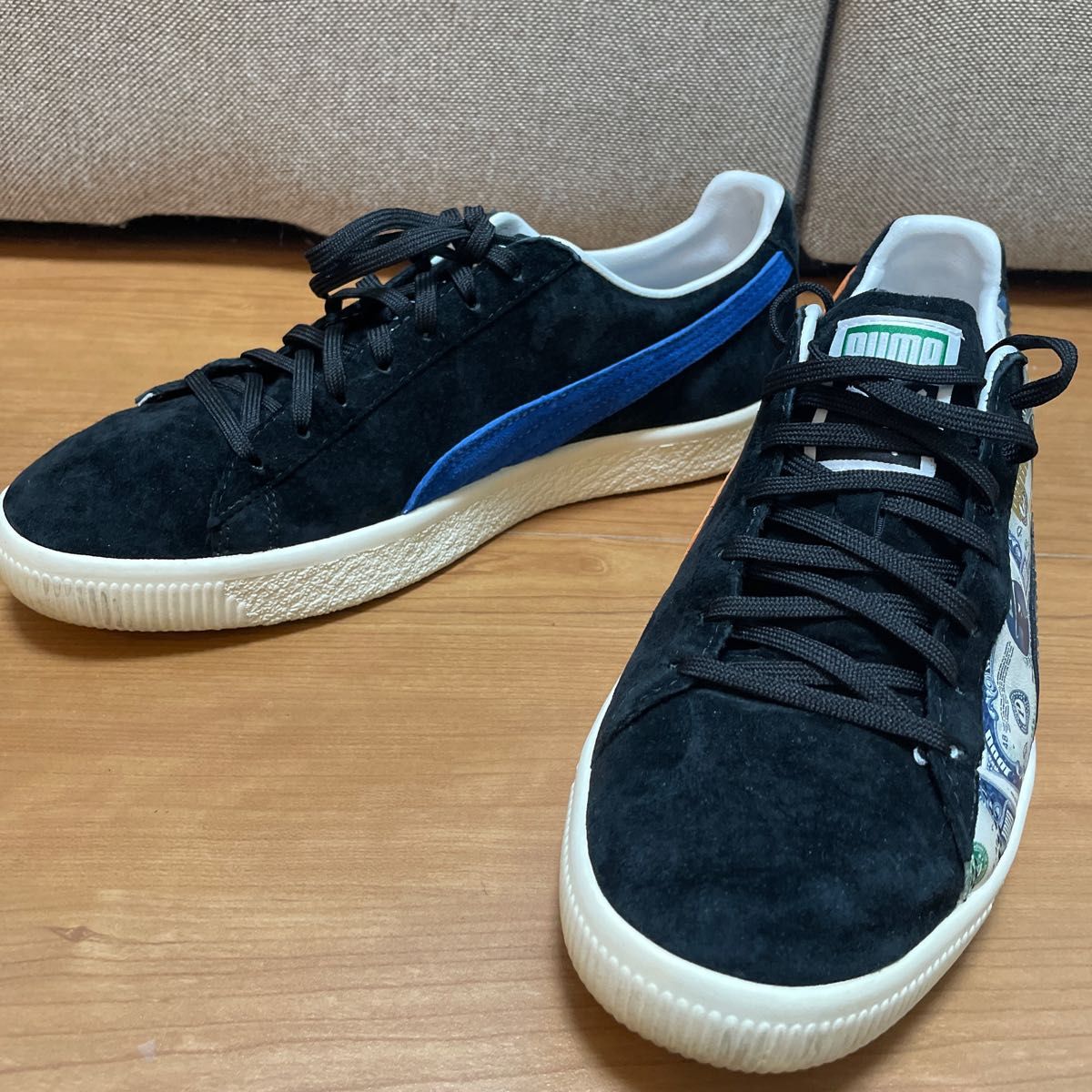 PUMA メンズスニーカー ミッドナイトブルー 美品 プーマ ミタスニーカーズ クライド コラボスニーカー