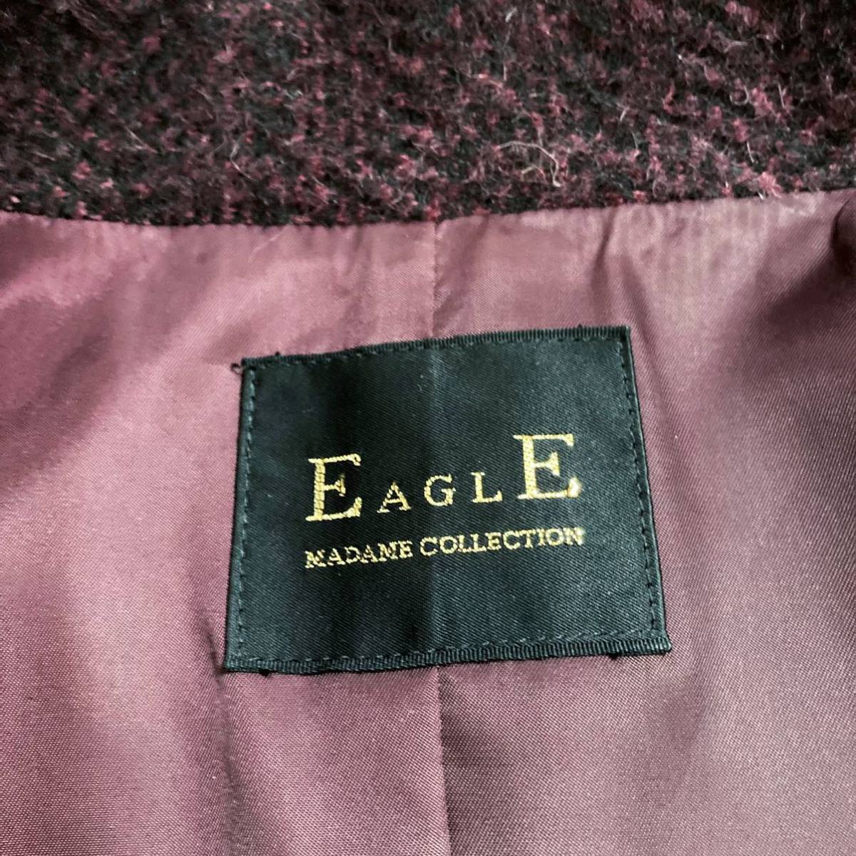極美品　アルパカ混　ヌートリア毛皮のジャケット　　EAGLE MADAME COLLECTION コート　軽量　希少　高級　ミセス　ハイミセス　上品_画像8