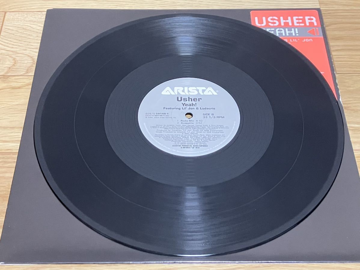 美品 USHER / YEAH feat LIL JON LUDACRIS hip hop 12inch record ヒップホップ 12インチ レコード_画像4