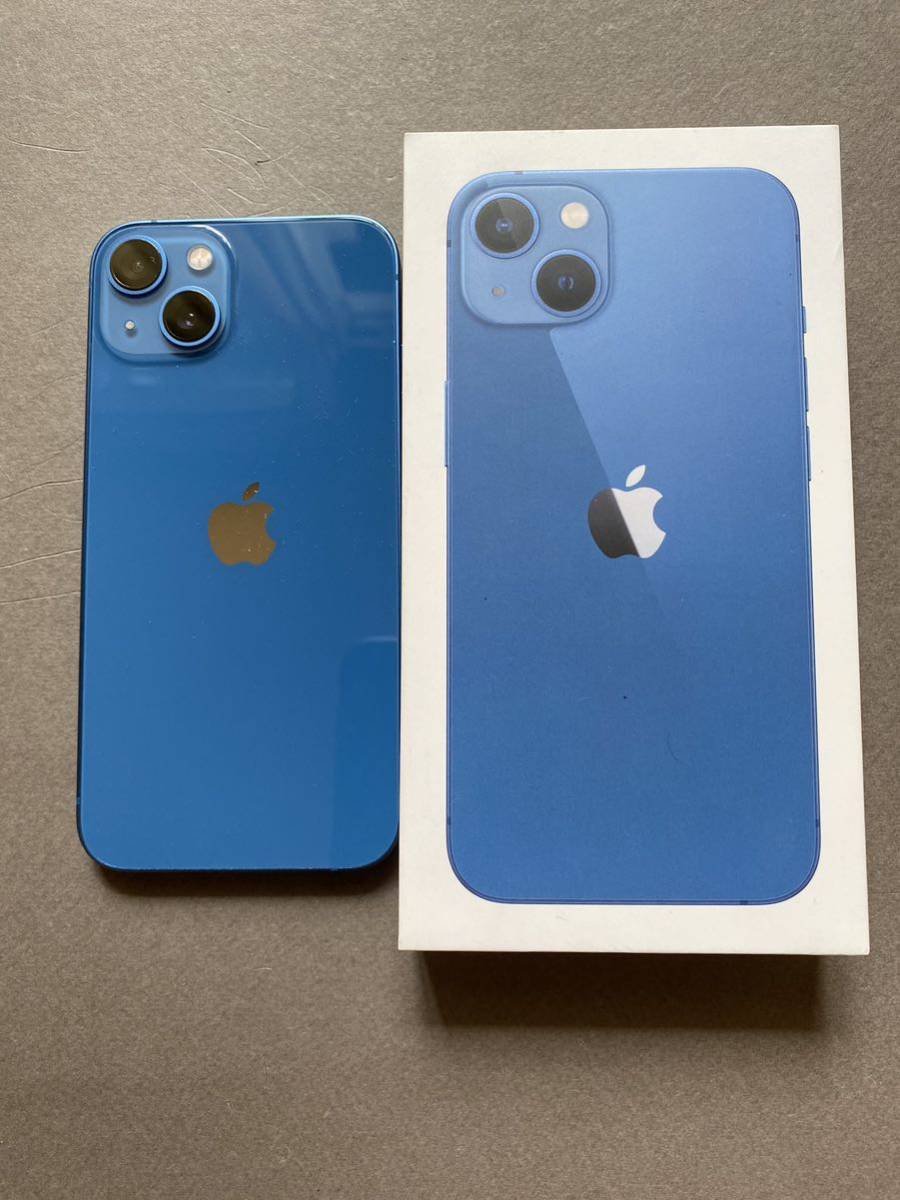 Apple iPhone 13 アップル アィフオーン SIMフリー 128GB Blue 青 ・モデル : MLNG3J/A A2631 バッテリー最大容量 : 96％