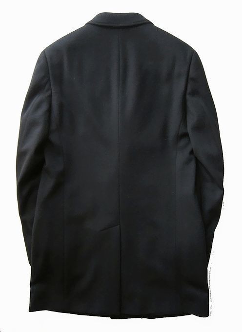 * genuine article *ARMANI COLLEZIONI * fine quality cashmere . wool Chesterfield coat black 54 new goods 