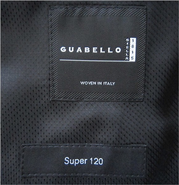 ◆本物◆BOSSヒューゴボス◆伊『GUABELLO Super120』2釦スーツ黒54 新品_画像9