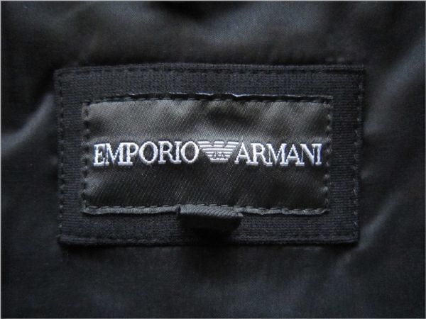 ◆本物◆EMPORIO ARMANI ◆マルチに着回し◎ジャージー生地JKTブラック50 新品_画像8