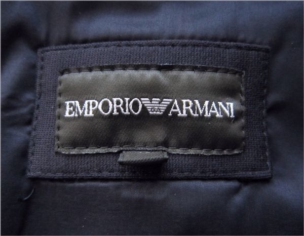 ◆本物◆EMPORIO ARMANI ◆マルチに着回し◎ジャージー生地JKTネイビー48 新品_画像8