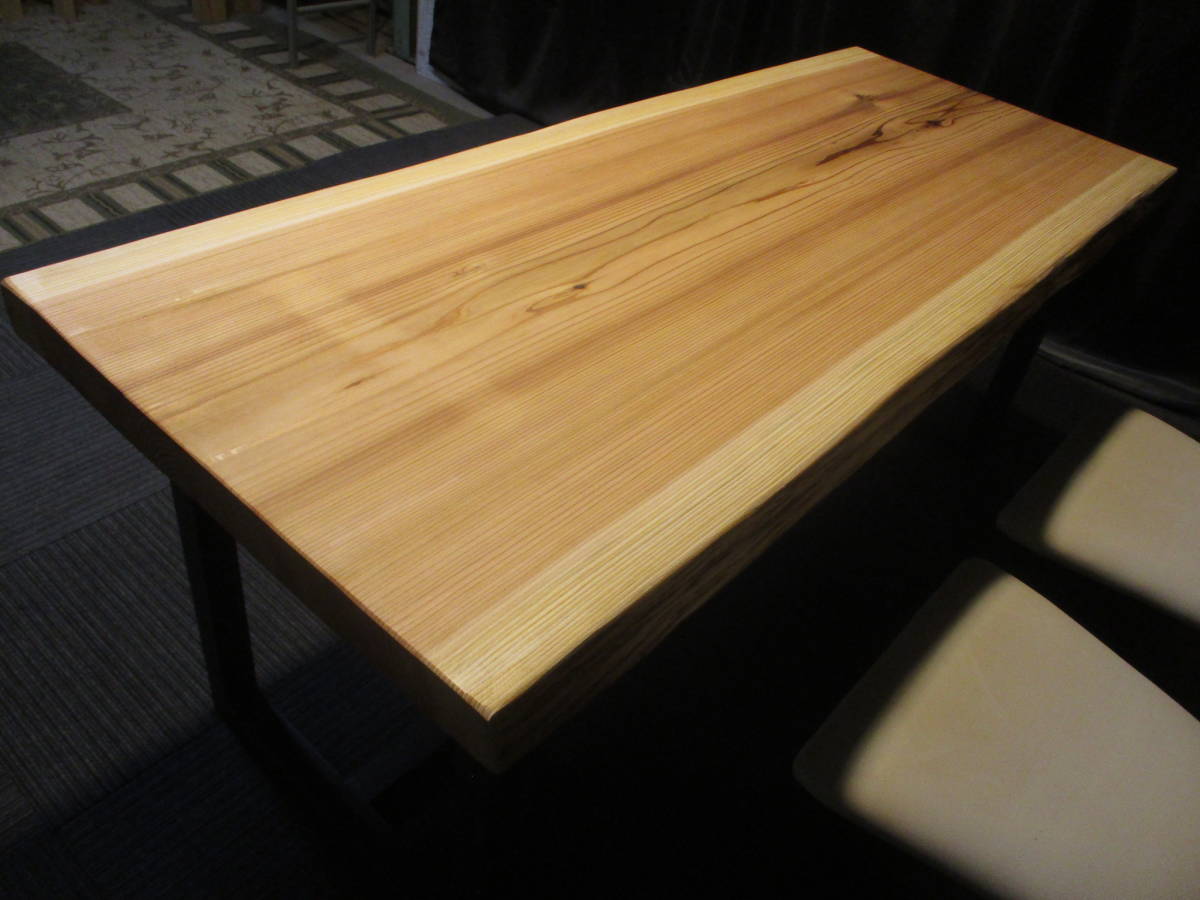 ＃860　杉　一枚板　天板　ダイニング　座卓　ローテーブル　テーブル　一枚板テーブル　無垢一枚板_画像9