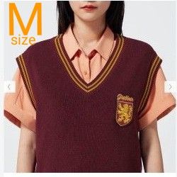 ニットベスト Harry Potter ハリーポッター Mサイズ グリフィンドール ハロウィン Gu ユニバ 新品未使用品