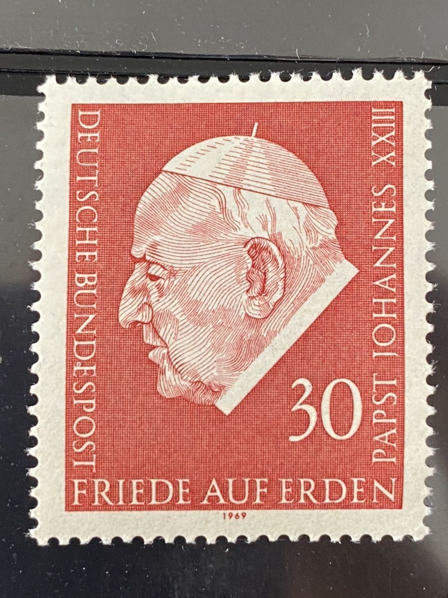ドイツ切手★ 教皇ヨハネ23世　ローマ法王1969年a4_画像1