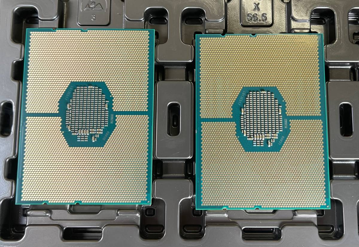 2個セット] 同ロットIntel Xeon Gold 6136 12Cores 3.00GHz CPU