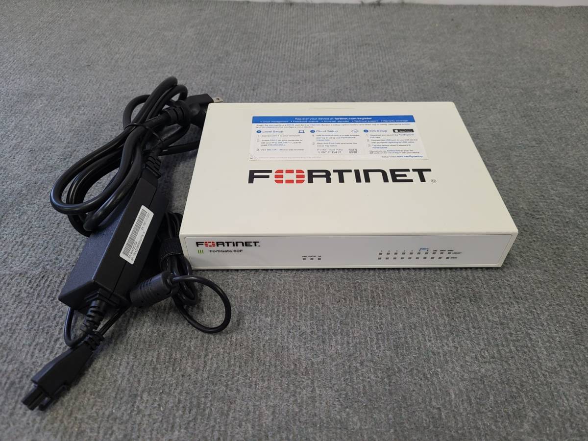 Fortinet Fortigate FG-60F ライセンス2025/11/15 初期化済_画像1