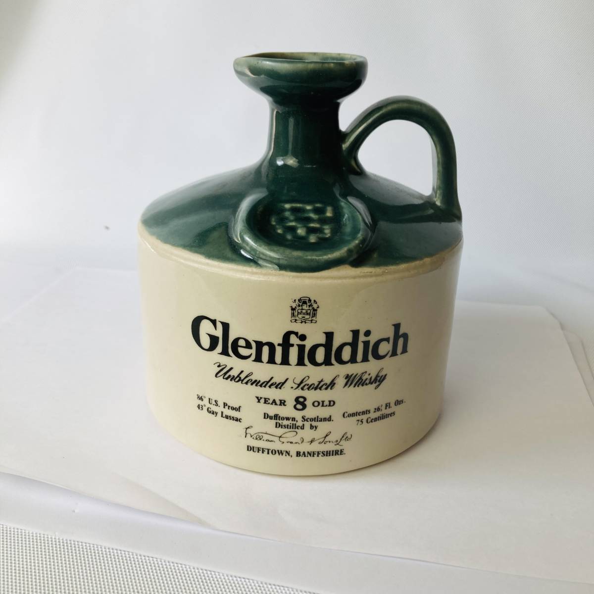 グレンフィディック8年 陶器ボトル スコッチ ウイスキー Scotch Whisky Glenfiddich 8years ボトルのみ　中身なし_画像1