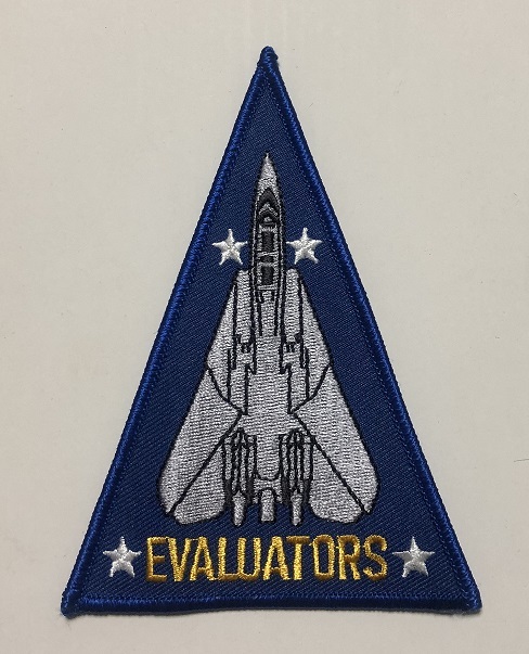 米海軍 VX-4 "EVALUATORS" 航空機パッチ(三角形・F-14)の画像1