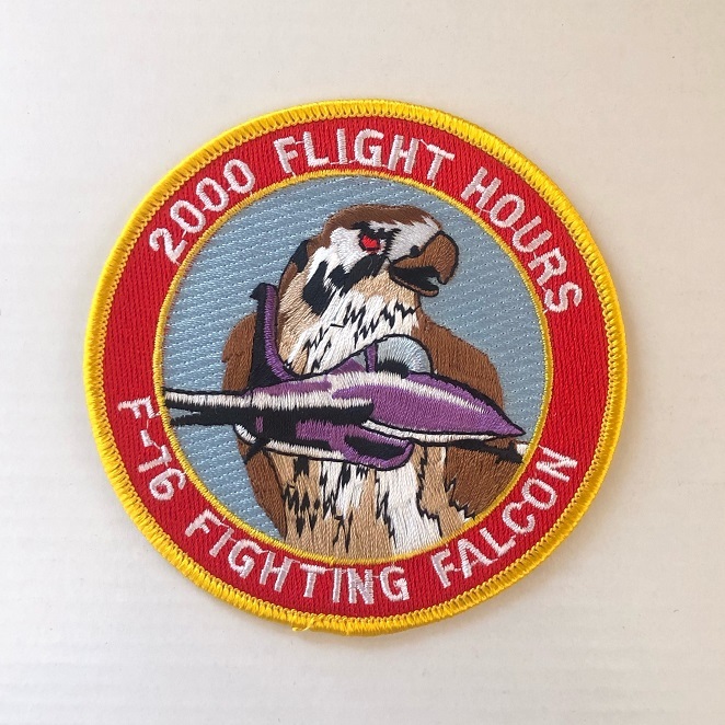米空軍 F-16 2000飛行時間パッチ_画像1