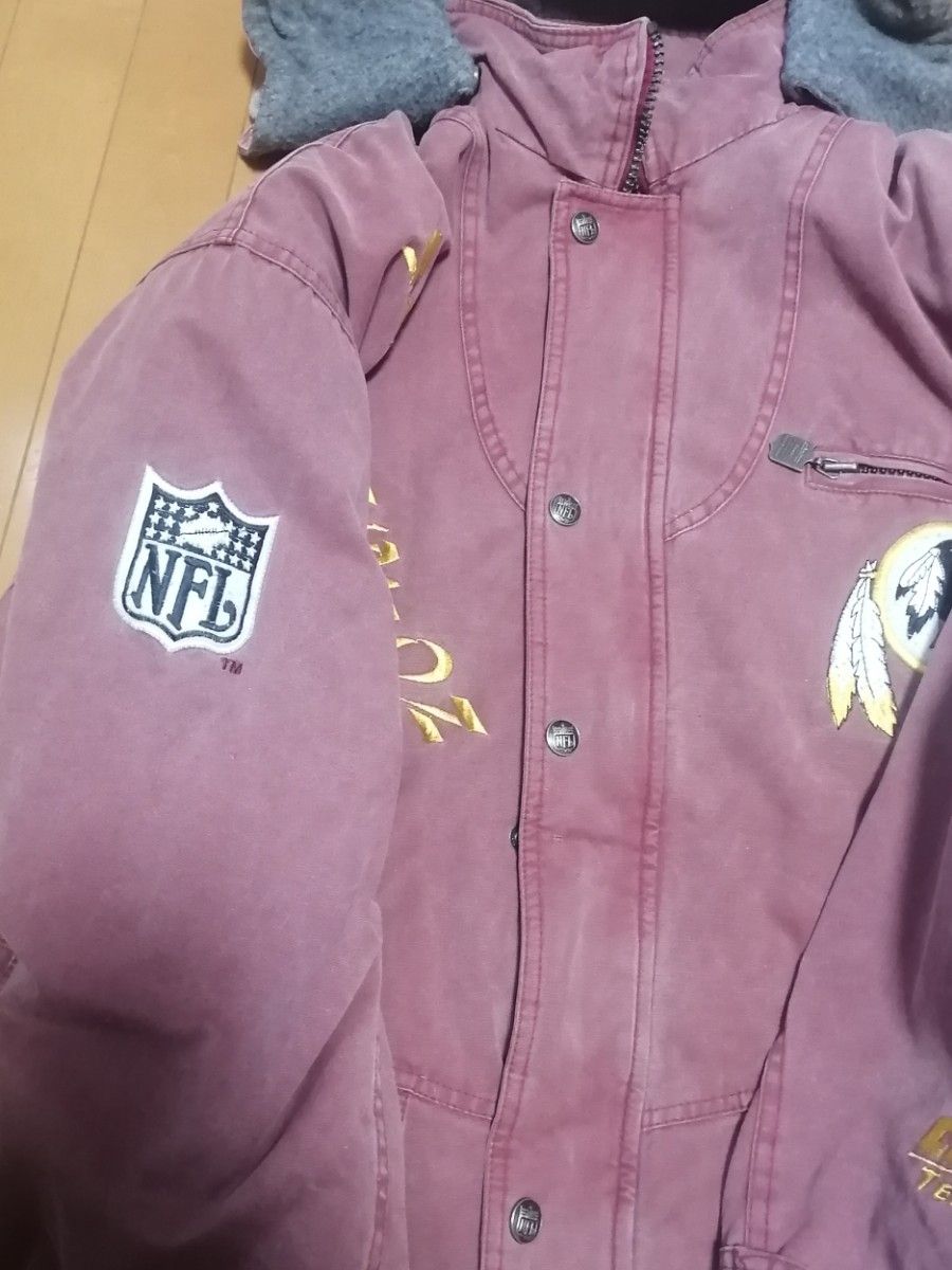 NFL WASHINGTON RED SKINS CAMPRI TEAMLINE  フード付き中綿ジャケット 2L レッドスキンズ