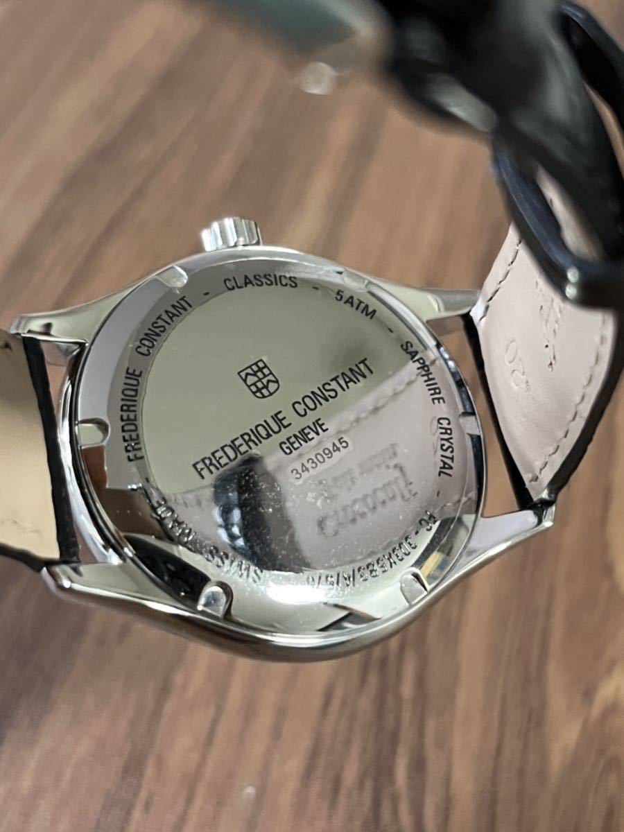 【希少・新品未使用】フレデリックコンスタント FREDERIQUE CONSTANT クラシック インデックス オートマチック FC-303LGS5B6N メンズ腕時計_画像2