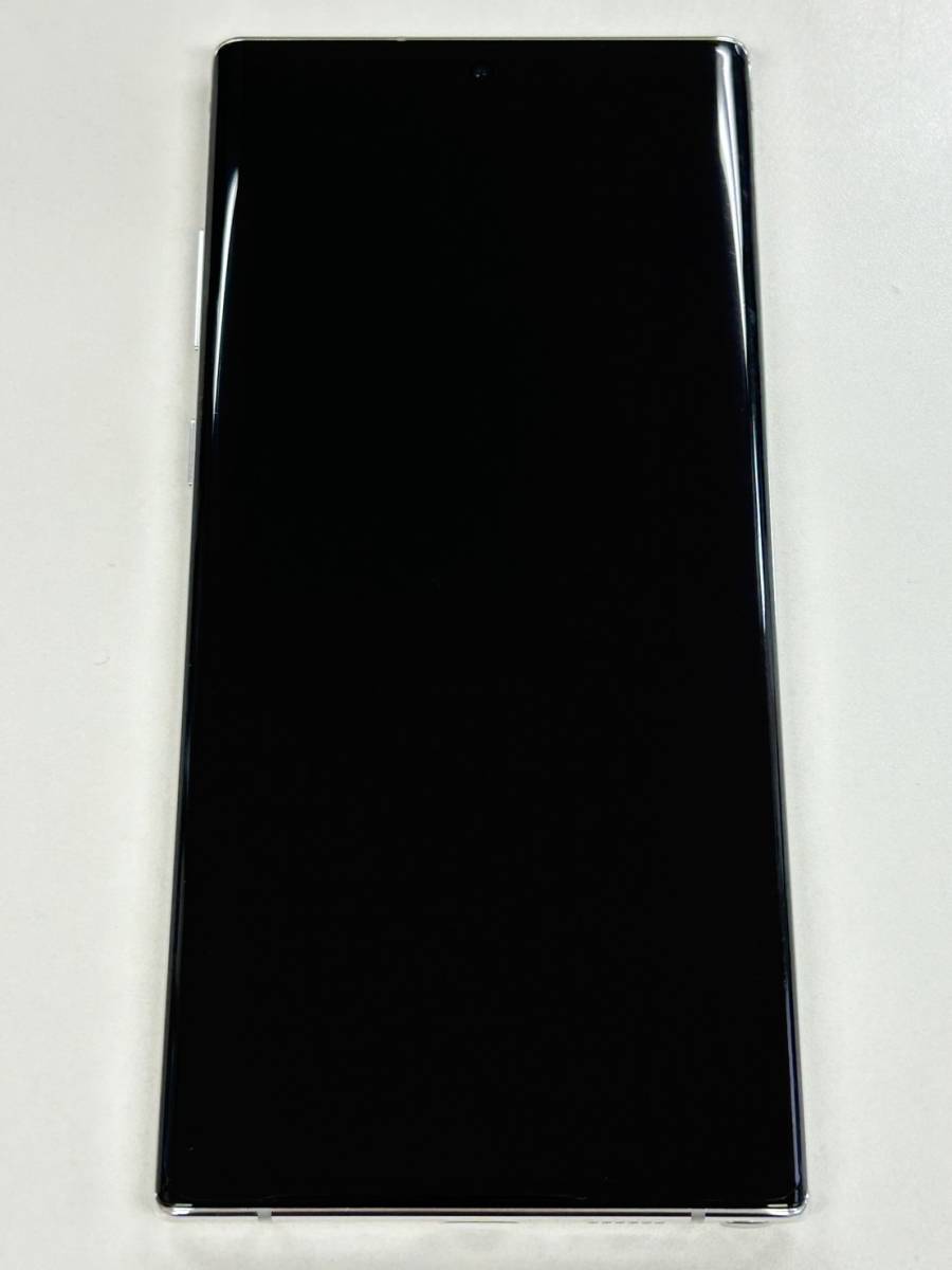 クーポン最大5000円引 SIMロック解除済み Galaxy Note10+ SC-01M 256GB オーラホワイト SIMフリー docomo Samsung_画像1