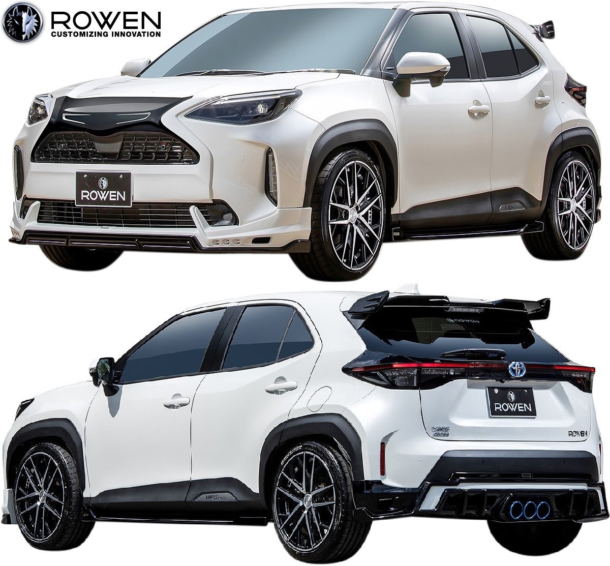 【M’s】 TOYOTA ヤリスクロス MXPB MXPJ (2020.8-) ROWEN フロントスポイラー ロェン ロウェン エアロ パーツ 部品 YARIS CROSS 1T046A00_画像2