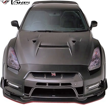 【M's】日産 R35 GT-R (2014Ver.) VARIS バーチカルフィン 4pcs CARBON カーボン ‘14 Ver. バリス エアロ パーツ カスタム VANI-125_画像4