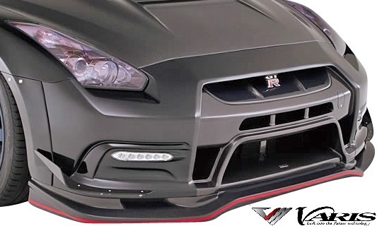 【M's】日産 R35 GT-R (2014Ver.) VARIS リップ用 アンダーフリッパー CARBON カーボン ‘14 Ver. バリス ヴァリス エアロ VANI-120_画像2