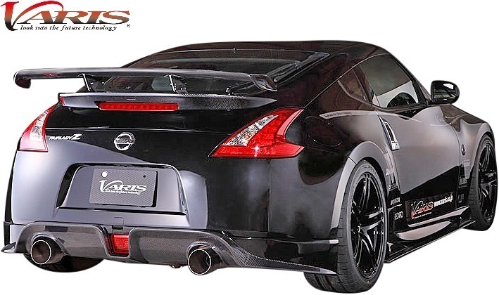 【M’s】NISSAN Z34 フェアレディZ 370Z 前期 / 後期 (2008y-) VARIS リアハーフスポイラー バリス FRP 未塗装 エアロ パーツ VANI-029_画像3