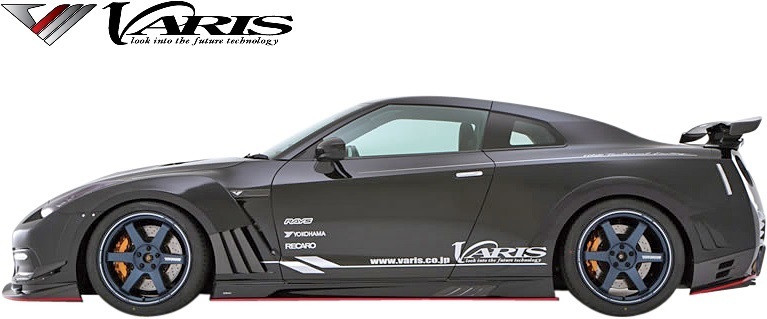 【M's】ニッサン R35 GT-R (2014Ver.) VARIS フロントバンパー用 シングルカナード CARBON カーボン ‘14 Ver. バリス エアロ VANI-122_画像8