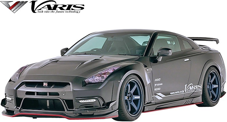 【M's】日産 R35 GT-R (2014Ver.) VARIS バーチカルフィン 4pcs CARBON カーボン ‘14 Ver. バリス エアロ パーツ カスタム VANI-125_画像6